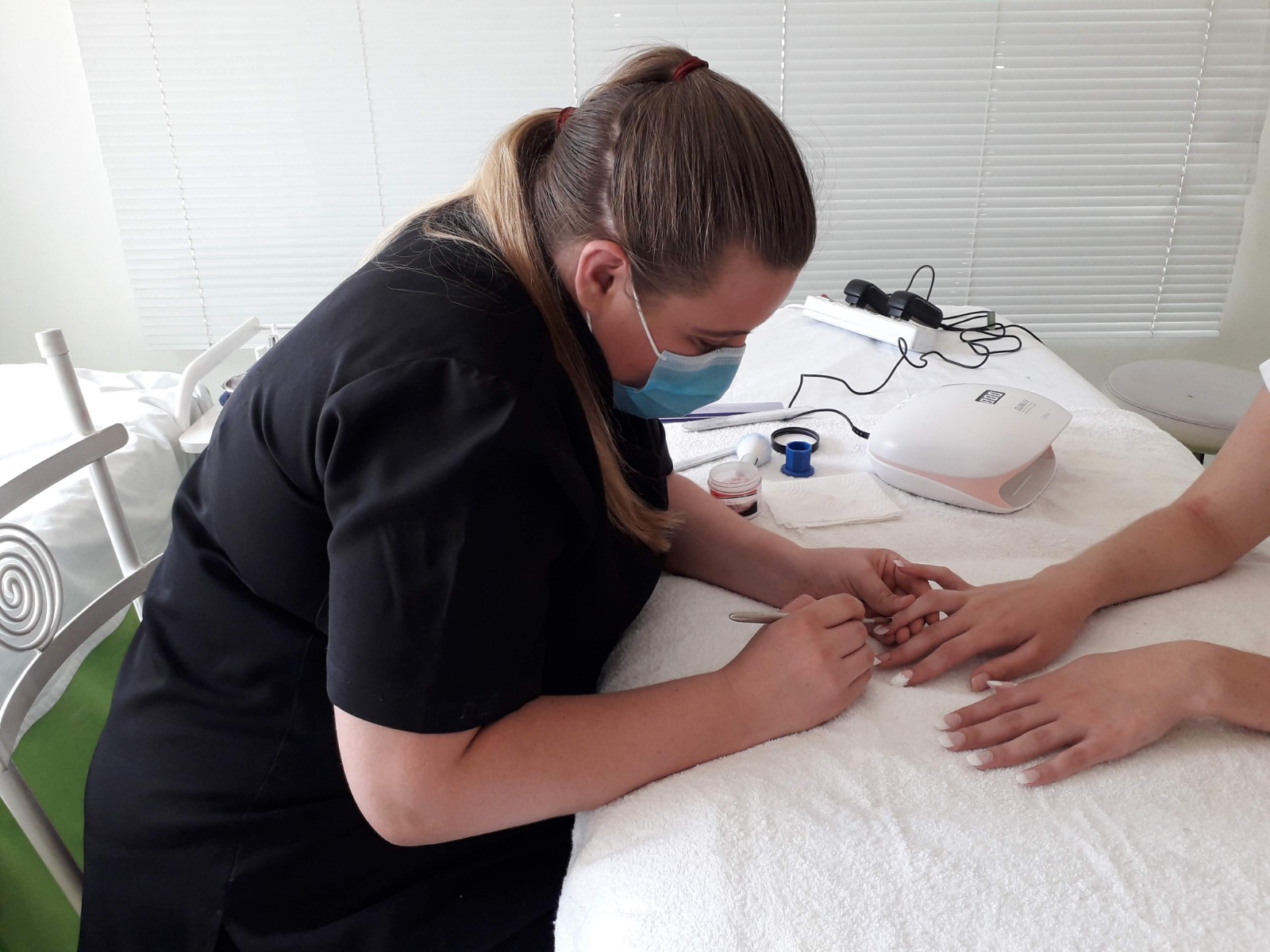 Nail treatment practical session