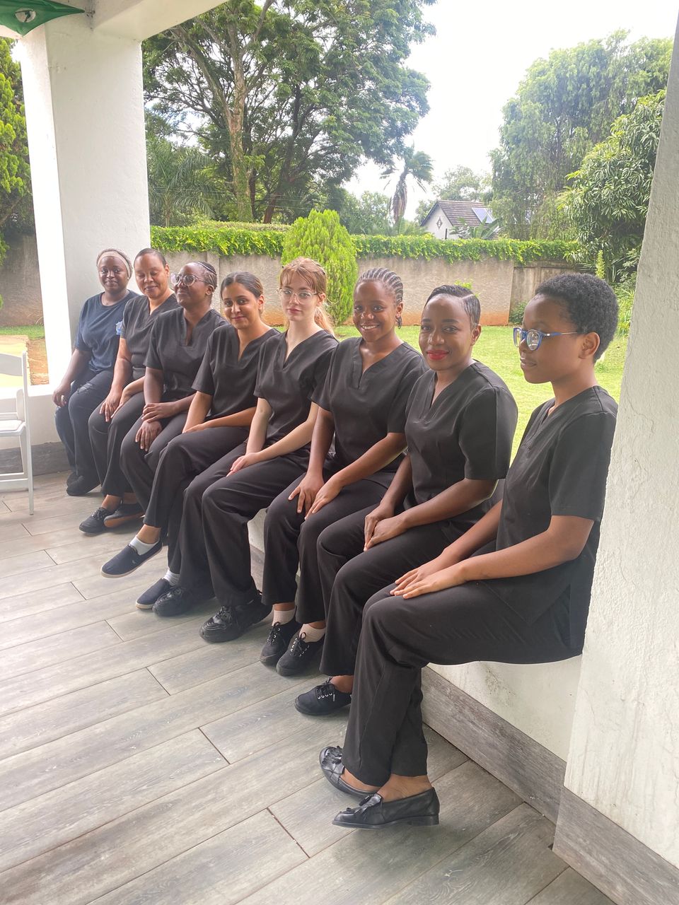 Students at the college campus